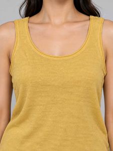 Yellow Sleeveless Tank Top