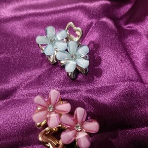 Flower Hair Claw Clips