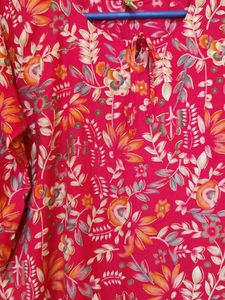 Vibrant Floral Print Kurta