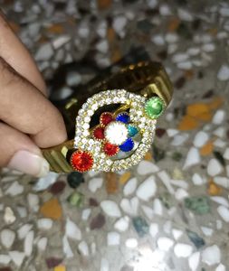 Gold-Tone Multicolour Stone Bracelet ✨