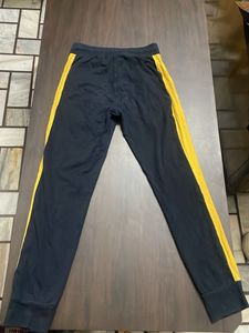 Puma Navy &amp; Yellow Track Pants