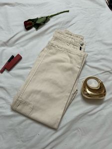Beige Cargo Pants