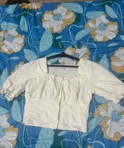 off white casul cotton top