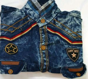 Denim Shirt fancy style/Rhinestone/Unique