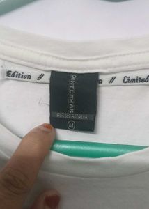 White T-Shirt with Sneaker Graphic