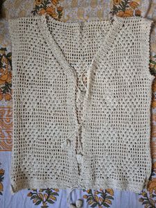 Crochet Knit Vest