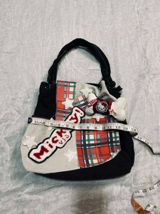 Hello Kitty &amp; Mickey Bag Unique Patchwork