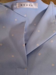 Light Blue Polka Dot Blouse