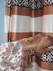 Beautiful Golden Bangles with Danglers