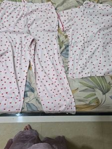 Cute Strawberry Print Pajama Set