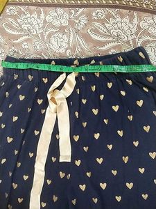 Artemis Navy Heart Print Night suit