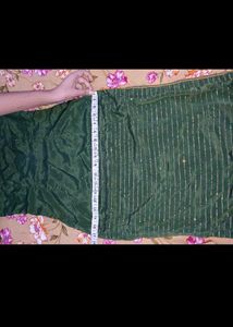 Elegant Green &amp; Orange Kurta Set