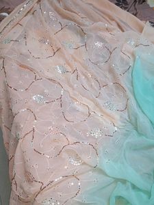 Elegant Embroidered Hand Work Saree