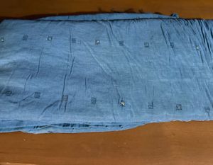Blue Embroidered Saree