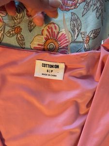 Pink Ruched Long Sleeve Top