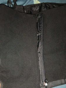 Black corset with lace detail