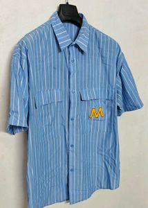 🔥Blue Striped Short Sleeve Shirt