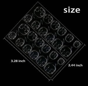 Nail Glue Stickers 24 pieces 1 sheet