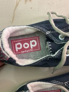 Comfortable Navy Blue Canvas Sneakers
