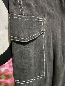 Stylish Grey Cargo Jeans