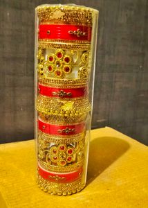 Bridal Chura Set - Red & Gold