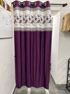 Purple Floral Curtains
