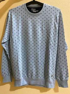 Duke New Men's Blue Polka Dot Sweatshirt