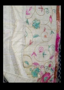 Embroidered sari