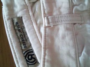 Royal Cheese High-Waist Button Comfort Pants