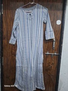 Blue Striped Kurti