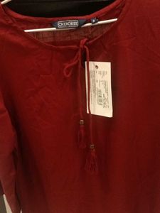 Cherokee (New) Maroon Tunic top