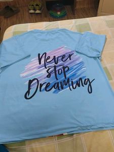 Light Blue Graphic T-Shirt
