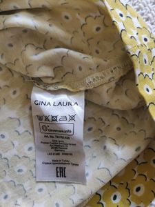 Yellow Floral Print Long Sleeve Top