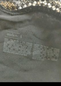auden Black Lace Trim Briefs