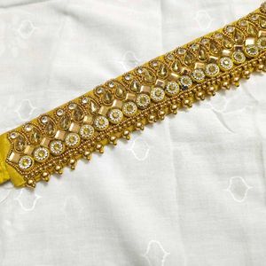 Exquisite Gold Waist Chain with Embellishments