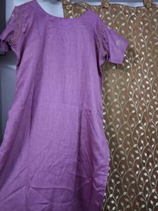 Beautiful Purple Embroidered Suit