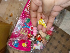 Cute Cartoon Character Keychain Set