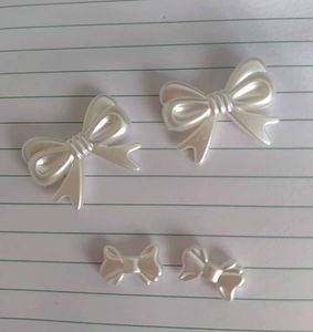 Bow jewellery raw material set of 4