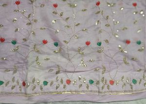 Lavender Rajputi Poshak Dress Material