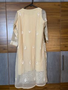 Chickankari Kurta With Lining