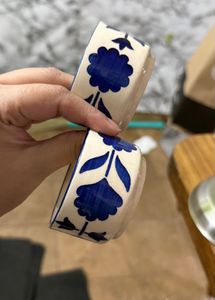 Blue Floral Serving Bowl Set Nestasia