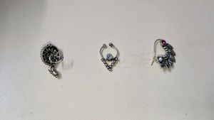 Nose Pins Set Oxidised For Navratri Special