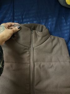 Brown Corduroy Puffer Vest