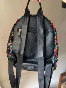 Multicolour sequin backpack - new