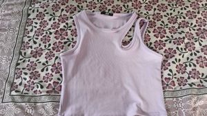 Lilac Cut-Out Tank Top