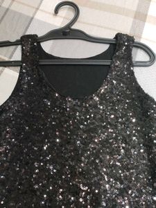 Sparkly Black Sequin Top/Dress
