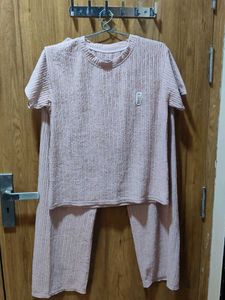 Pink Textured Coordset