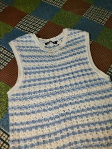 Striped Knit Vest