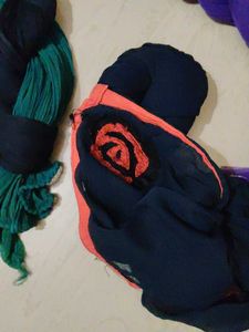 Set of 4 Colorful Dupattas