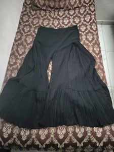Designer Black Embellished plazo pair